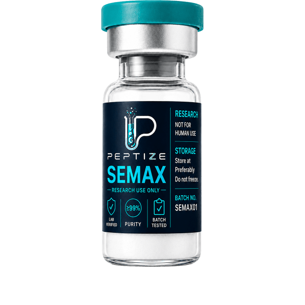 PZ-SEMAX 10mg research-use-only vial from Peptize